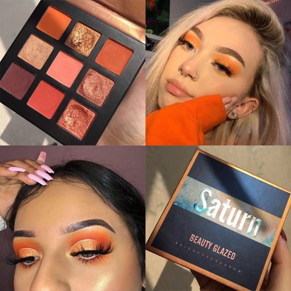 🌺HP Eyeshadow palette shimmer glitter shiny holographic beauty eyes makeup neon - Picture 12 of 15